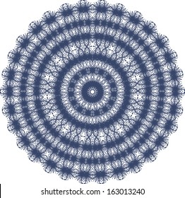 Circle floral ornament, EPS8 - vector graphics.