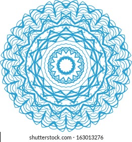 Circle floral ornament, EPS8 - vector graphics.
