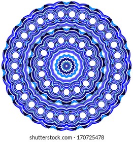 Circle floral ornament, EPS8 - vector graphics.