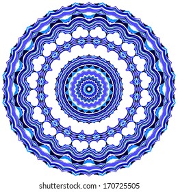 Circle floral ornament, EPS8 - vector graphics.