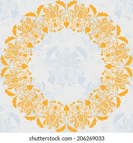 Circle floral ornament, EPS8 - vector graphics.