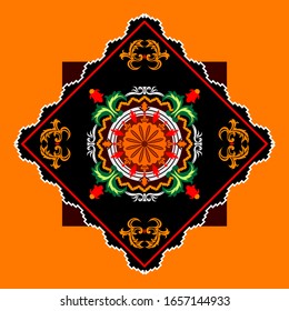 "CIRCLE FLORAL" are perfect for using on frame ornament, Background, wallpaper, 
ceramics Texture, floor texture,  and other creative applications.
Easy editable color