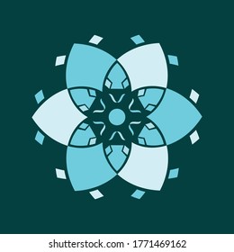 Circle Flower Abstract Mandala Modern