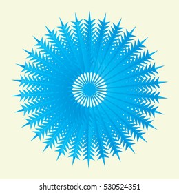 circle flower design vector abstract graphics