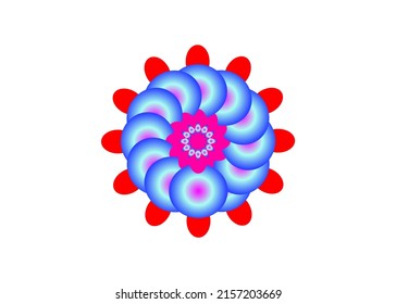 Circle flower mandala ornament is very suitable to be used as inspiration for wedding henna, tattoos, can also be used as presentation equipment or even used as wall wallpaper
