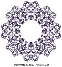 circle flower pattern