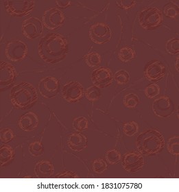 Circle flower pattern illustration used for printing in many ways. This is unique look of pattern