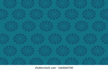 circle flowers pattern in pastel