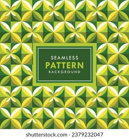 Circle Flowers Seamless Pattern Design