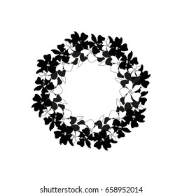 A circle of flowers, a wreath