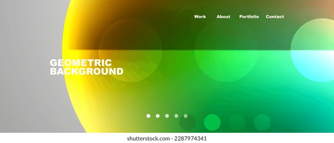Circle, flowing shape composition geometric abstract background. Vector Illustration For Wallpaper, Banner, Background, Card, Book Illustration, landing page