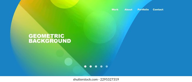 Circle, flowing shape composition geometric abstract background. Vector Illustration For Wallpaper, Banner, Background, Card, Book Illustration, landing page