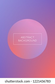Circle fluid with round spheres. Gradient shapes on holographic background. Modern hipster template for covers, banners, flyers, report, brochure. Minimal circle fluid in vibrant neon colors.