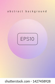 Circle fluid with round spheres. Gradient shapes on holographic background. Modern hipster template for covers, banners, flyers, report, brochure. Minimal circle fluid in vibrant neon colors.