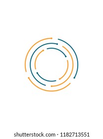Circle focus  logo  icon  template