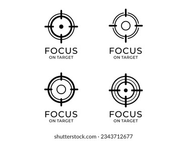 circle focus point target shoot icon collection