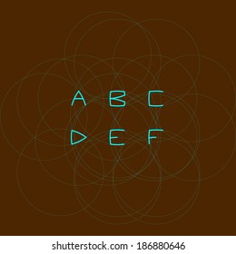 Circle font 21
