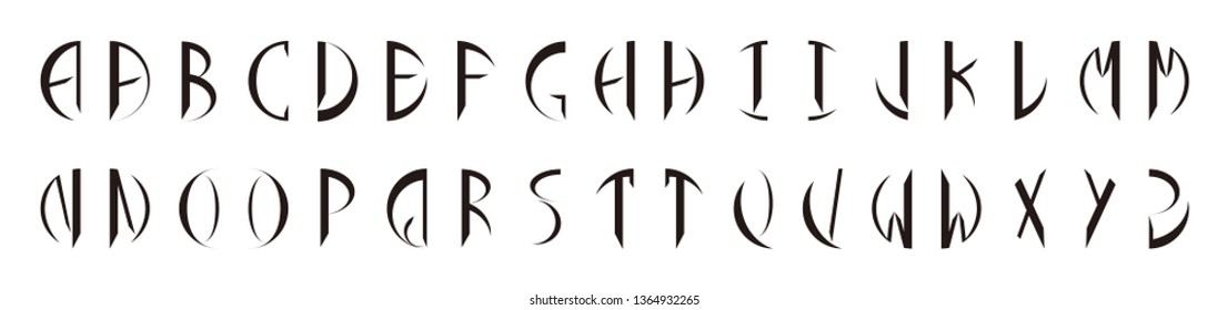 circle fonts design