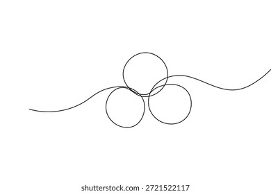 Dibujo continuo de una línea y estilo minimalista aislar la Ilustración vectorial de contorno