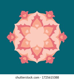 Elemento de diseño de forma circular. Mandala