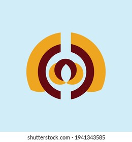 a circle formed with a combination of various colors, looks like a crown or the letter O.
suitable for use in a business with the initials "O".