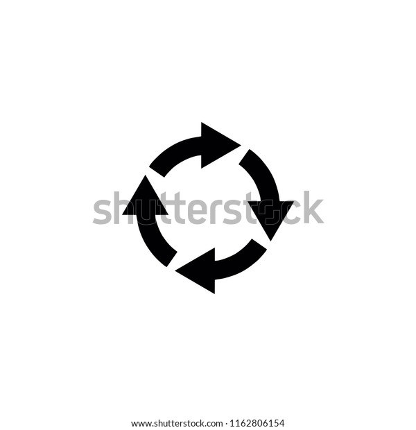 Circle Four Arrows Stock Vector (Royalty Free) 1162806154 | Shutterstock