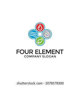 Diseño del logotipo Circle Four Element