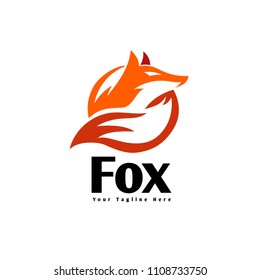 Circle fox extracted for look logo