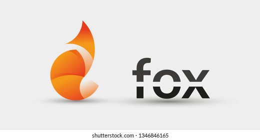 Circle fox extracted for look logo