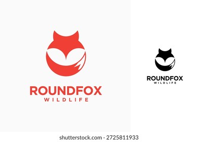 Circle fox logo symbol icon design