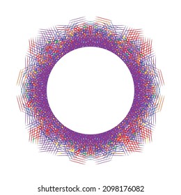 Circle frame abstract burst. Abstract background.