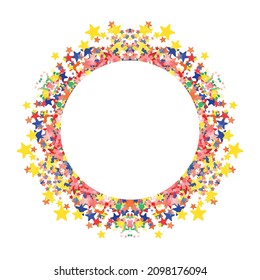 Circle frame abstract burst. Abstract background.