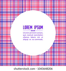 Circle frame with abstract ultra violet seamless pattern. Design element for wallpaper, wrapping paper, textile prints and etc.