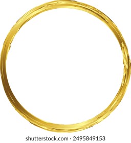 Marco de círculo Arte Borde marcos de oro Marco de imagen de lujo marco de oro marco de imagen de oro marco de Vector de borde de oro Anuncio Dorado Adornado decoración elemento decorativo Plantilla fondo aislado 