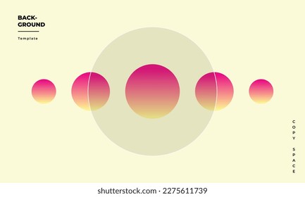 Circle frame background template copy space for poster, banner, flyer, brochure, or pamphlet