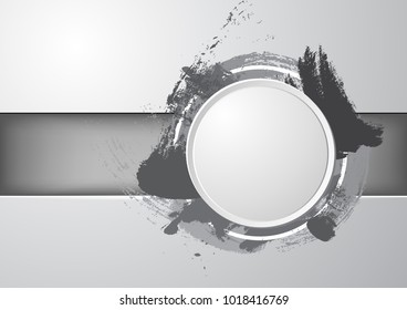 circle frame with black and white color 