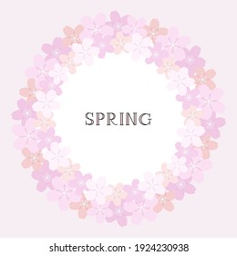 Zirkelrahmen für Kirschblüten