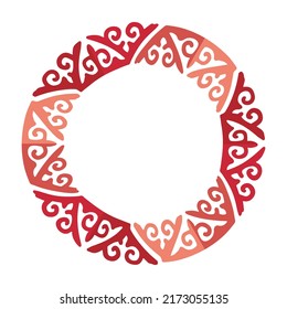 circle frame with a decorative ornament

