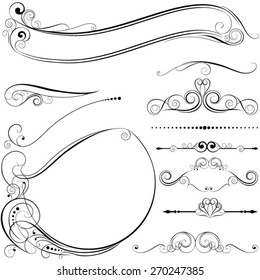 Circle frame and design elements