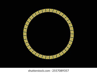Circle frame detail vector design set. Simple ornament design for labels, covers, invitation cards.
