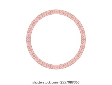 Circle frame detail vector design set. Simple ornament design for labels, covers, invitation cards.