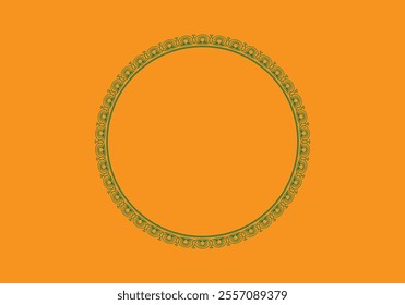 Circle frame detail vector design set. Simple ornament design for labels, covers, invitation cards.