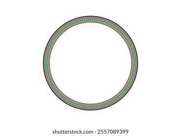 Circle frame detail vector design set. Simple ornament design for labels, covers, invitation cards.