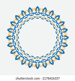 circle frame with elegant color