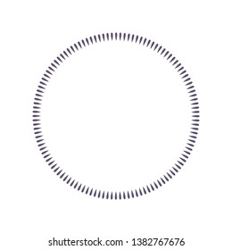  Circle frame. Elegant element for printing of cards, invitations, books, for textiles, engraving, forging. Vector.