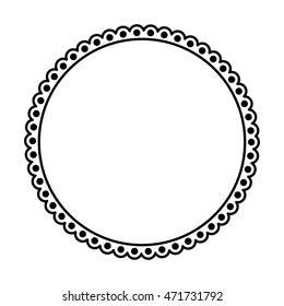 circle frame elegant isolated icon vector illustration design