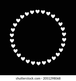 Circle frame element. Creative design.