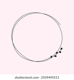 Circle frame eps editable file