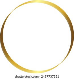 Circle frame gold frames Picture Frame luxury golden frame gold picture frame golden border vector framework banner Gilded  Ornate decoration decorative element template isolated background