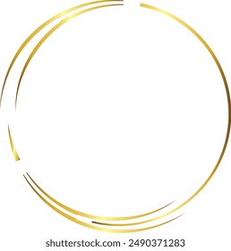 Circle frame gold frames Picture Frame luxury golden frame gold picture frame golden border vector framework banner Gilded  Ornate decoration decorative element template isolated background 